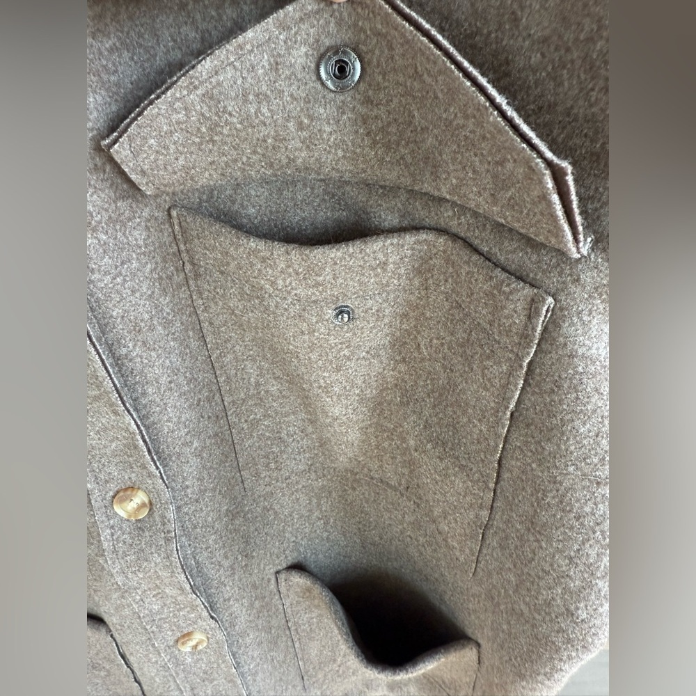 Banana Republic 4 Pocket Brown Shacket Jacket size large - Picture 6 of 12